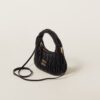 Wander Matelassé Soft Lamb Nappa Small Crescent Moon Bag