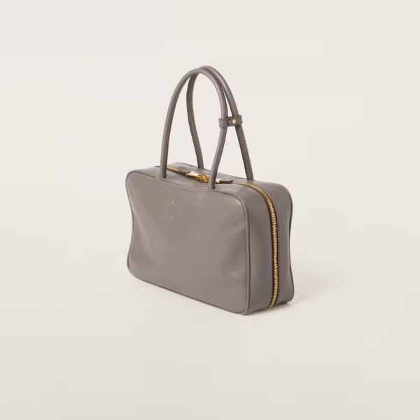 Leather Beau Handbag Clay-gray