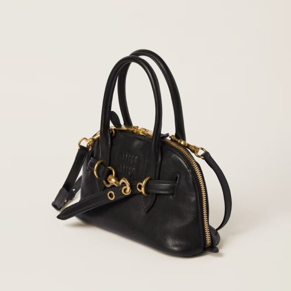 Aventure Nappa Leather Handbag Black
