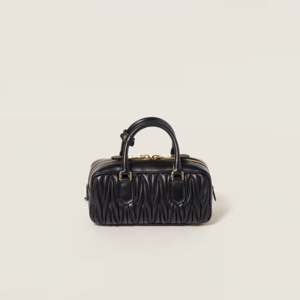 Arcadie Matelassé Small Soft Lamb Leather Handbag