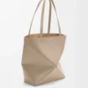 Medium Puzzle Fold tote in shiny calfskin