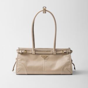 Prada Bonnie Medium Leather Handbag Lilac