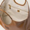 IVY Leather Handbag Cognac color