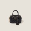 Arcadie Matelassé Soft Lamb Leather Handbag Black