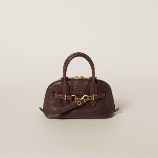 Aventure Nappa Leather Handbag Shrubby Oak Color
