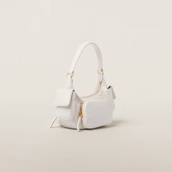 Soft Lamb Nappa Pouch White