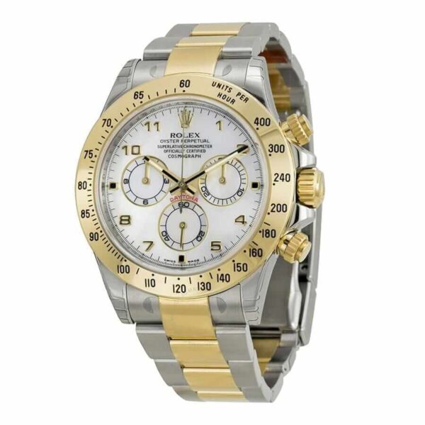 daytona-116523.jpg Rolex Daytona Two Tone White Dial 116523 Replica