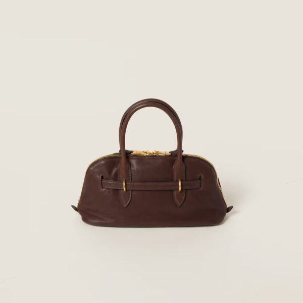 Aventure Nappa Large Leather Handbag Shrubby Oak Color