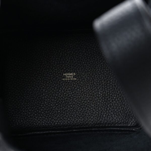 Taurillon Clemence Picotin Lock 18 PM Black