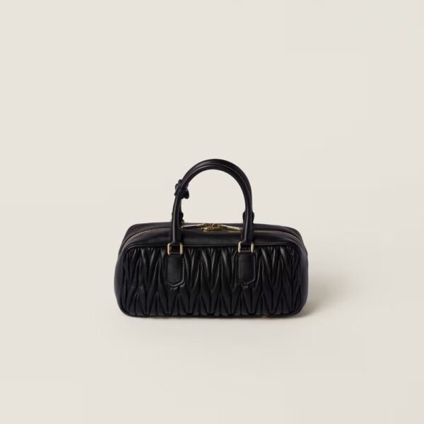 e1f280a65c7ae01bd03020097fe68adf.jpg Arcadie Matelassé Large Soft Lamb Leather Handbag Black