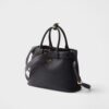 Prada Buckle Small Leather Band Handbag