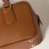 Arcadie Leather Small Handbag Cognac color