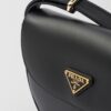 Prada Arqué flip leather shoulder bag