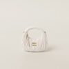 Wander Matelassé Mini Hobo Bag White