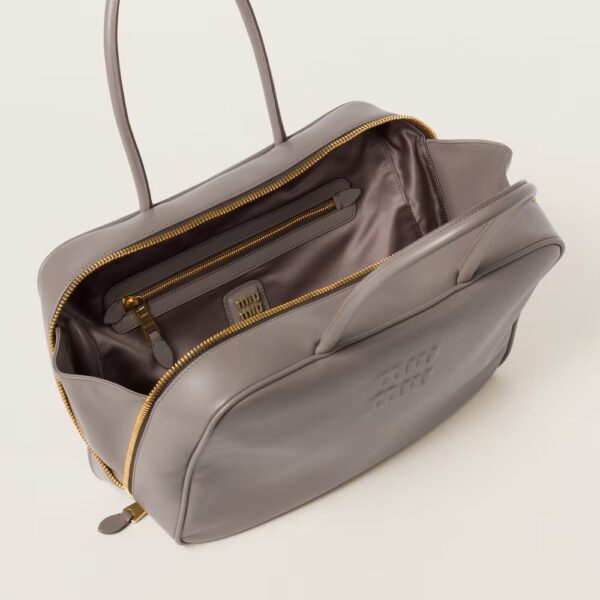 Leather Beau Handbag Clay-gray