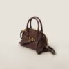 Aventure Nappa Leather Handbag Shrubby Oak Color