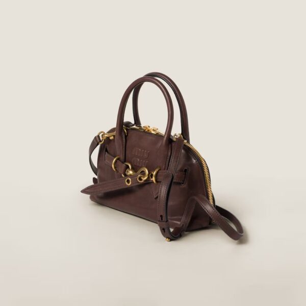 Aventure Nappa Leather Handbag Shrubby Oak Color