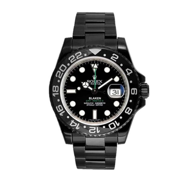 rolex-blaken-gmt-master-ii-singel-black-dial-116710-dlc-pvd-replica.jpg Rolex Blaken GMT-Master II 116710 DLC-PVD Replica