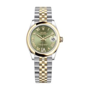 rolex-datejust-278243-31mm-gold-steel-green-dial.jpg Datejust Green Roman Replica