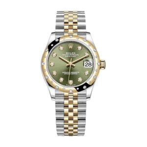 rolex-datejust-278273-31mm-yellow-gold-automatic-olive-green-set-with-diamonds-dial.jpg Datejust Olive Green Replica
