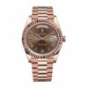 Rolex Day Date 228235 Rose Gold Chocolate Roman Dial Replica