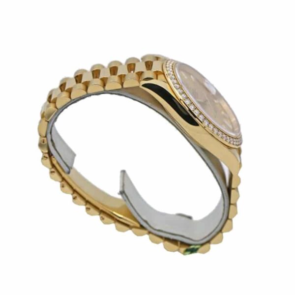 Rolex Day-Date 228348RBR KW Yellow Gold & Diamonds Champagne Dial Replica