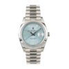 Rolex Day Date Ice Blue Baguette Dial Platinum Presidential 228206 Replica