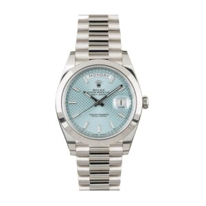 rolex-day-date-ice-blue-228206-replica.jpg Rolex Day Date Ice Blue Baguette Dial Platinum Presidential 228206 Replica