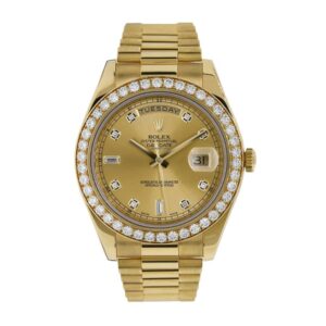 Rolex Day-Date 228348 Diamonds Gold Dial Replica