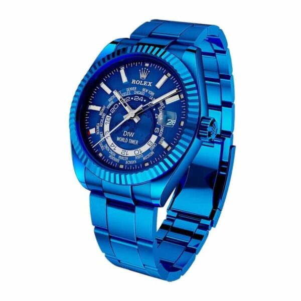 rolex-sky-dweller-world-timer-blue-dlc-stainless-steel-326934.jpg Rolex Sky-Dweller 326934 World Timer Blue DLC Replica