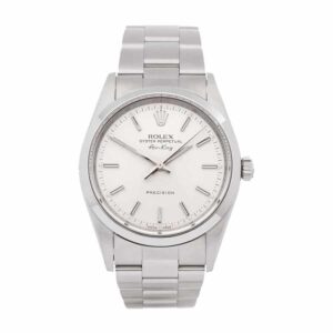 rolex-stainless-steel-air-king-white-dial-14000-oyster-replica.jpg Rolex Air King 14000 Stainless Steel White Dial Replica