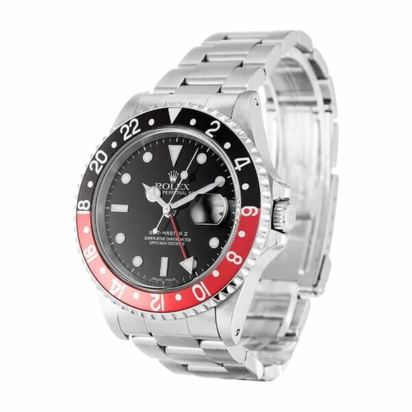 Rolex GMT-Master II Red & Black Bezel Black Dial Coke 16710 Oyster Replica