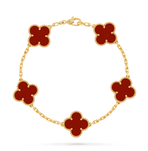 ScreenShot_2026-01-31_170244_847 Van Cleef & Arpels Vintage Alhambra bracelet, 5 four-leaf lucky pattern Replica