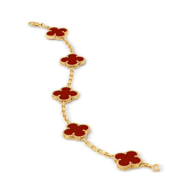 ScreenShot_2026-01-31_170317_716 Van Cleef & Arpels Vintage Alhambra bracelet, 5 four-leaf lucky pattern Replica