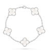 Van Cleef & Arpels Vintage Alhambra bracelet, 5 four-leaf lucky pattern Replica