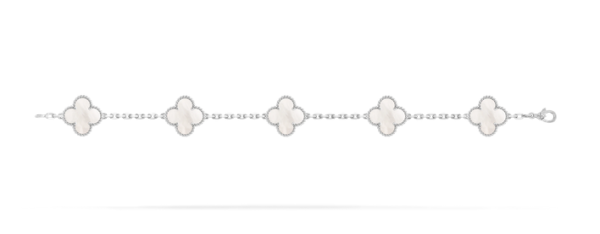 Van Cleef & Arpels Vintage Alhambra bracelet, 5 four-leaf lucky pattern Replica