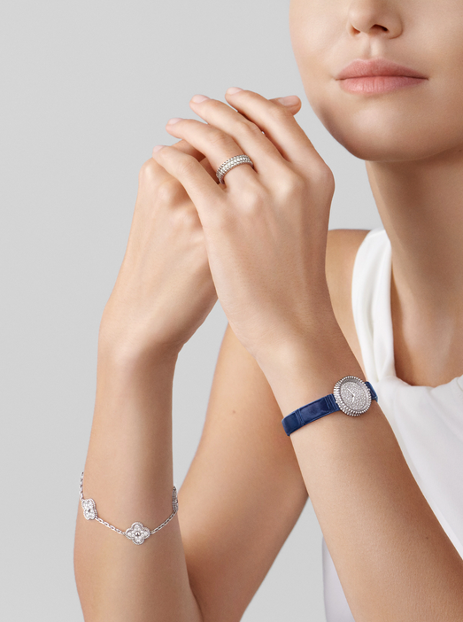 Van Cleef & Arpels Vintage Alhambra bracelet, 5 four-leaf lucky pattern Replica