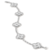 Van Cleef & Arpels Vintage Alhambra bracelet, 5 four-leaf lucky pattern Replica