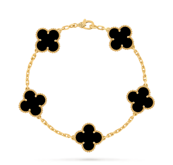 ScreenShot_2026-01-31_171055_206 Van Cleef & Arpels Vintage Alhambra bracelet, 5 four-leaf lucky pattern Replica