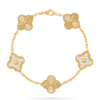 Van Cleef & Arpels Vintage Alhambra bracelet, 5 four-leaf lucky pattern Replica