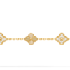 Van Cleef & Arpels Vintage Alhambra bracelet, 5 four-leaf lucky pattern Replica