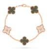 Van Cleef & Arpels Vintage Alhambra bracelet, 5 four-leaf lucky pattern Replica