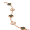 Van Cleef & Arpels Vintage Alhambra bracelet, 5 four-leaf lucky pattern Replica