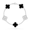 Van Cleef & Arpels Vintage Alhambra bracelet, 5 four-leaf lucky pattern Replica