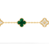 Van Cleef & Arpels Vintage Alhambra bracelet, 5 four-leaf lucky pattern Replica