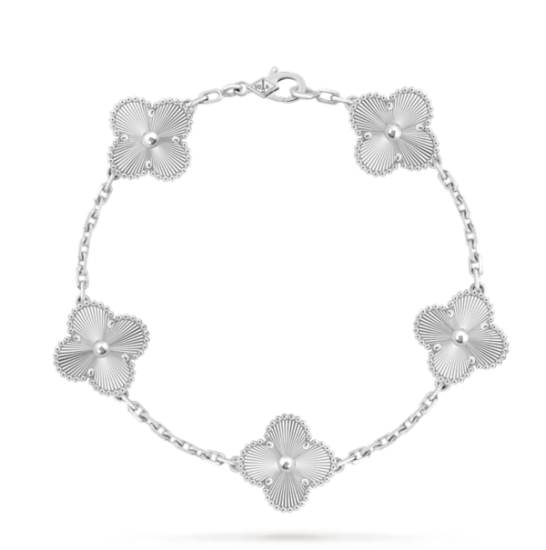Van Cleef & Arpels Vintage Alhambra bracelet, 5 four-leaf lucky pattern Replica
