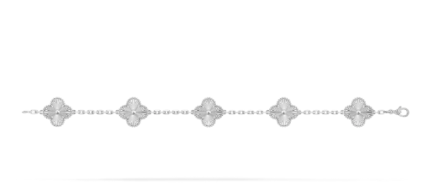 Van Cleef & Arpels Vintage Alhambra bracelet, 5 four-leaf lucky pattern Replica