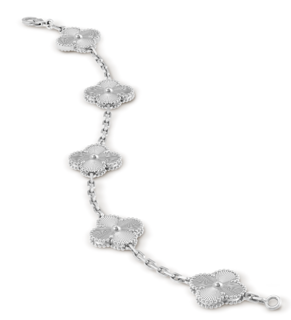 Van Cleef & Arpels Vintage Alhambra bracelet, 5 four-leaf lucky pattern Replica