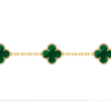 Van Cleef & Arpels Vintage Alhambra bracelet, 5 four-leaf lucky pattern Replica