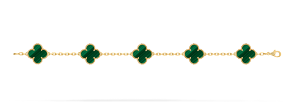 Van Cleef & Arpels Vintage Alhambra bracelet, 5 four-leaf lucky pattern Replica